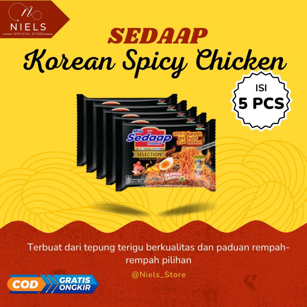 

NIELS - Sedaap Korean Spicy Chicken 5 pcs