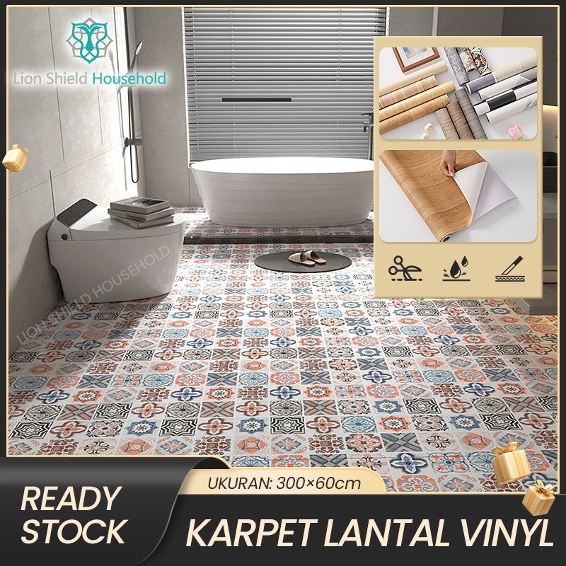 Spt3 Karpet Lantai Vinyl Meteran Import Korea Panjang 3 Meter x 60 Cm/Bisa Custom Ukuran/