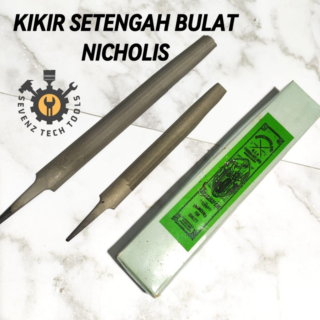 KIKIR SETENGAH BULAT NICHLOIS 12" 10" 8" 6" / KIKIR BESI SETENGAH BULAT 10 8 6 INCH KD213 / KIKIR SE