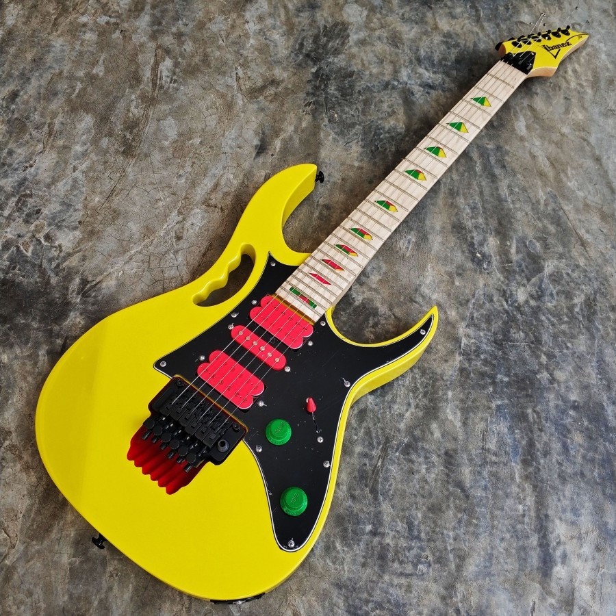 Gitar Elektrik Ibanez JEM 777 Steve Vai Yellow Custom Models