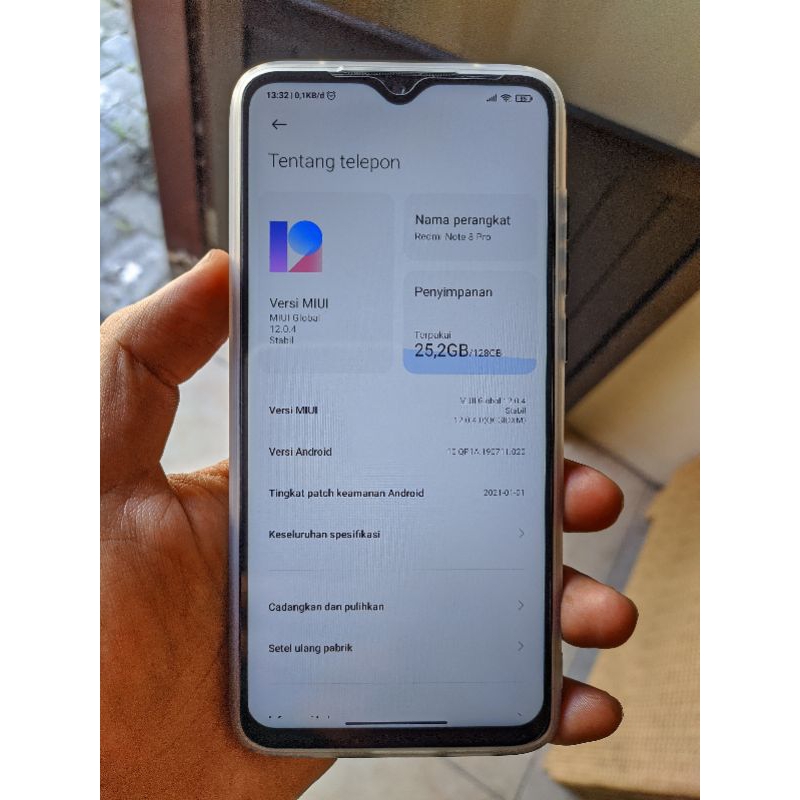 Redmi note 8 pro ram 6/128GB BATANGAN HALAL 100%