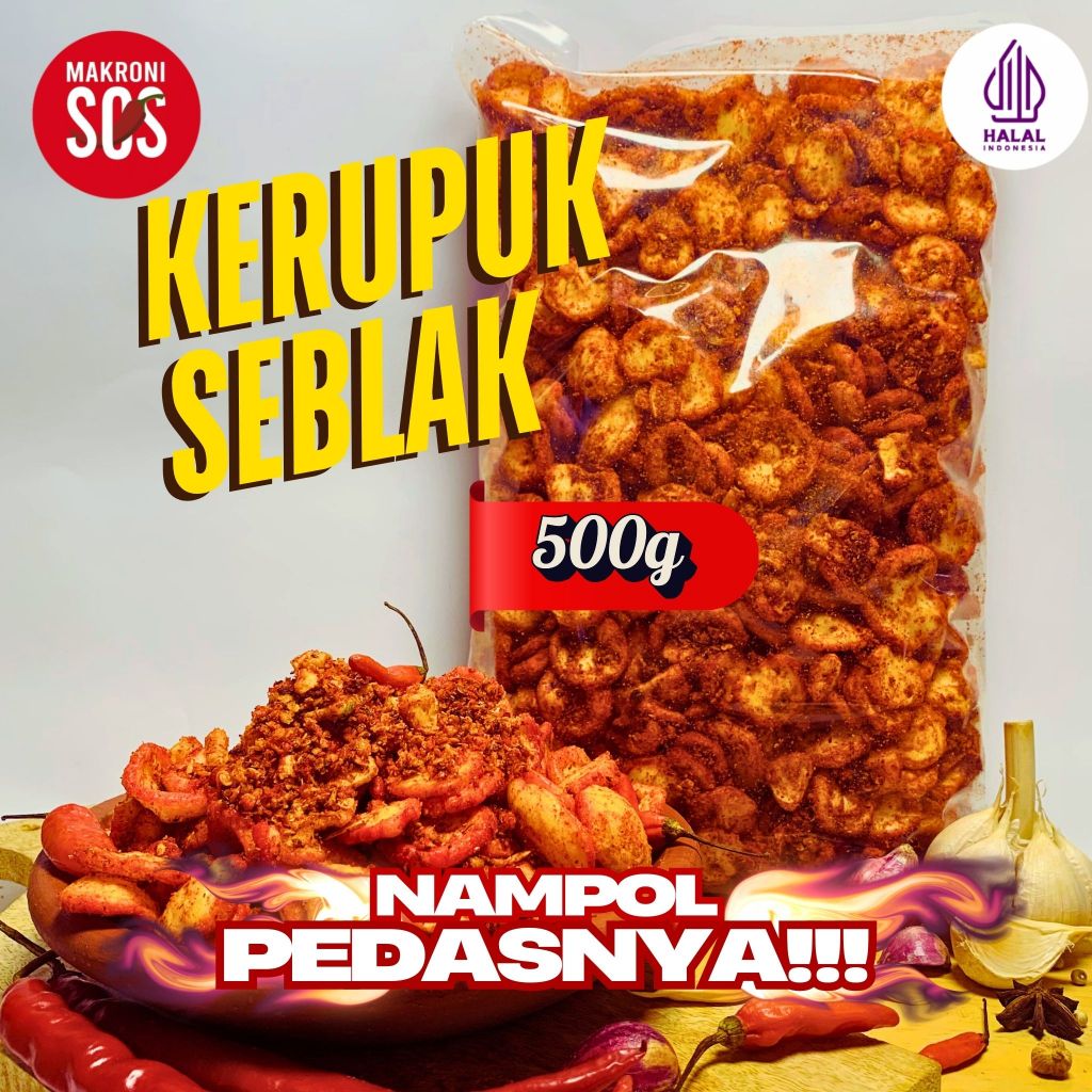 

SOS - 500 Gram Kerupuk Seblak Pedas Nampol Terenak Mantap