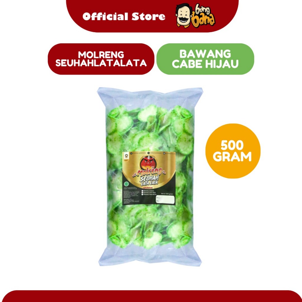 

Molreng Seuhahlatalata Pedas Cabai Hijau Kemasan 500 Gram