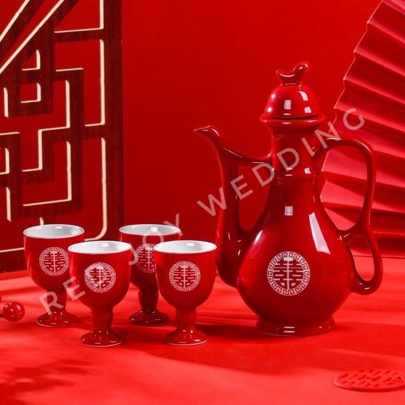 Tea Set Sangjit ShuangXi Chinese Wedding / Tea Set Sangjit Panjang / Teapai (1623)