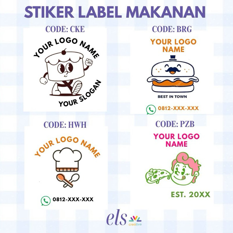 

Stiker Label Makanan Bisnis Business Sticker Logo Makanan Minuman Toko Murah Tahan Air Tahan Minyak Tahan Panas Promo Termurah Ready Stock Bandung