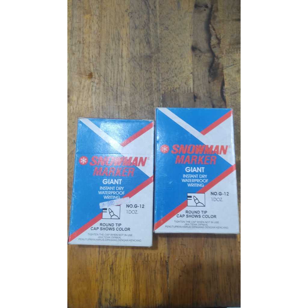 

[ 1 Lusin ] Spidol Permanen Snowman G12 / Snowman Permanent Marker G-12