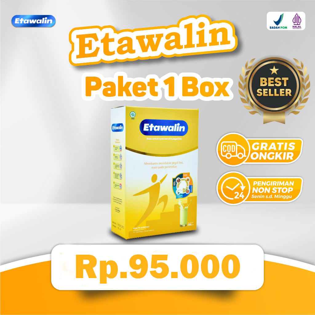 

1 Box Etawalin: Susu Kambing Etawa Mengobati Peradangan, Menghilangkan Nyeri Sendi dan Asam Urat