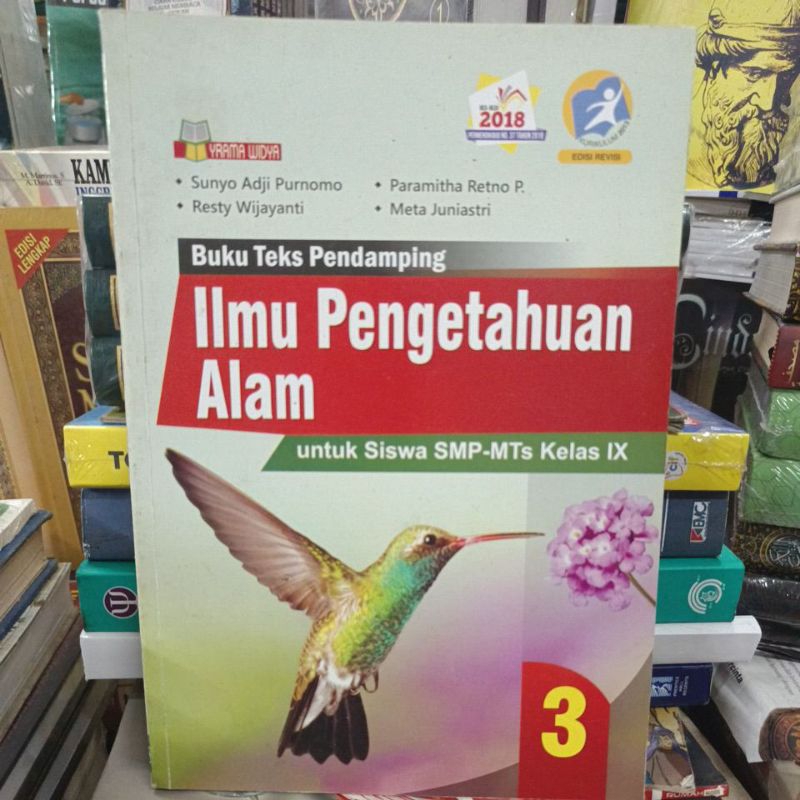 Ilmu Pengetahuan Alam untuk kelas 9 bekas original Yrama Widya
