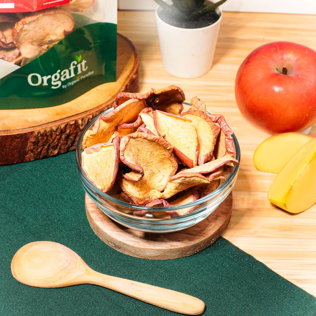 

Dried Apple Slice 250 gram / Apple Kering 250 gr / Dehydrated Apple Slice 250 gr by Organic Paradise