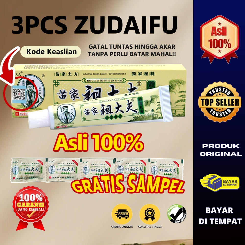 zudaifu salep herbal cina 100% Zudaifu Chy Gao Salep Kulit Gatal Paling Ampuh Salep Alergi Kulit Kud