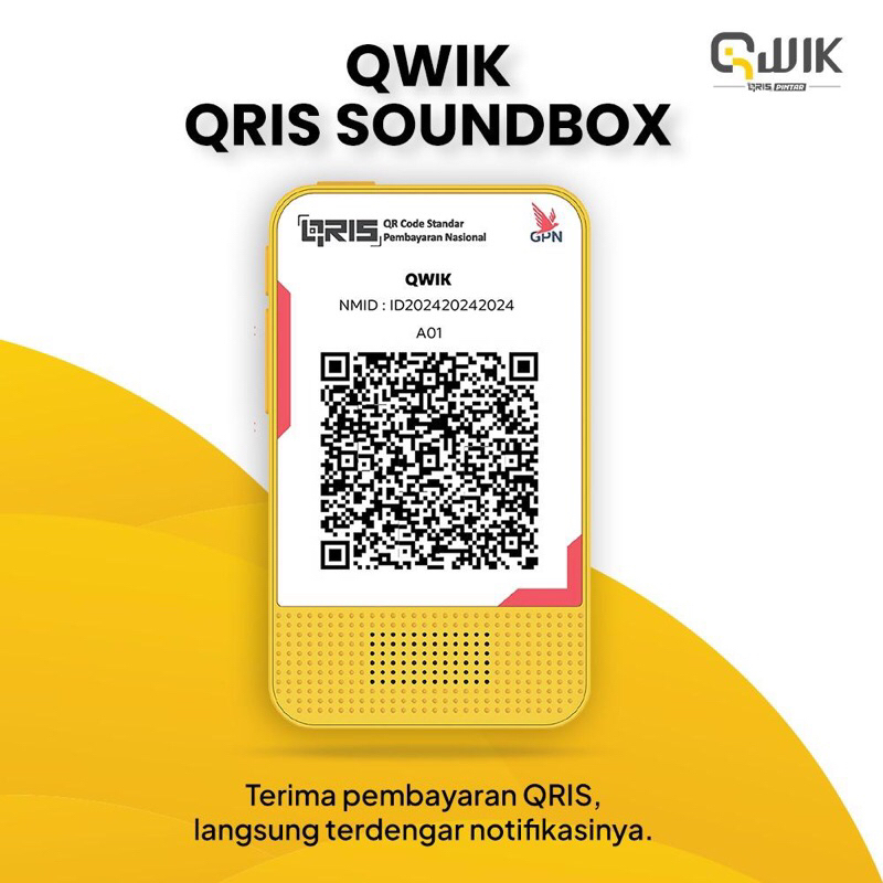 QWIK - QRIS SOUNDBOX [PAKET LANCAR 1]