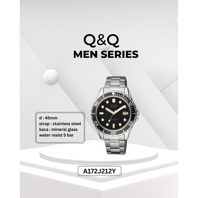 JAM TANGAN PRIA ORIGINAL QQ Q&Q ANALOG DIGITAL A172J212Y