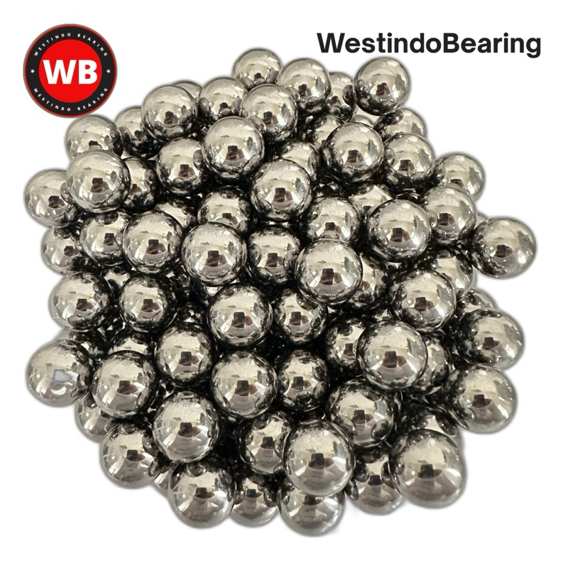 Steel Ball 2,5mm Bola Besi Pelor Gotri Bearing isi 100pcs