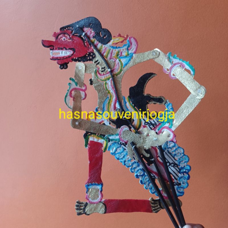 mainan tradisional toys wayang kulit mini bukan kertas karakter buto cakil
