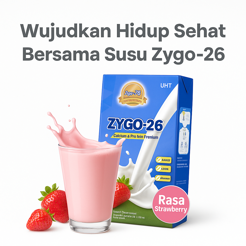 

AGARILLUS Zygo Susu Etawa Premium untuk kesehatan tubuh rasa Strobery