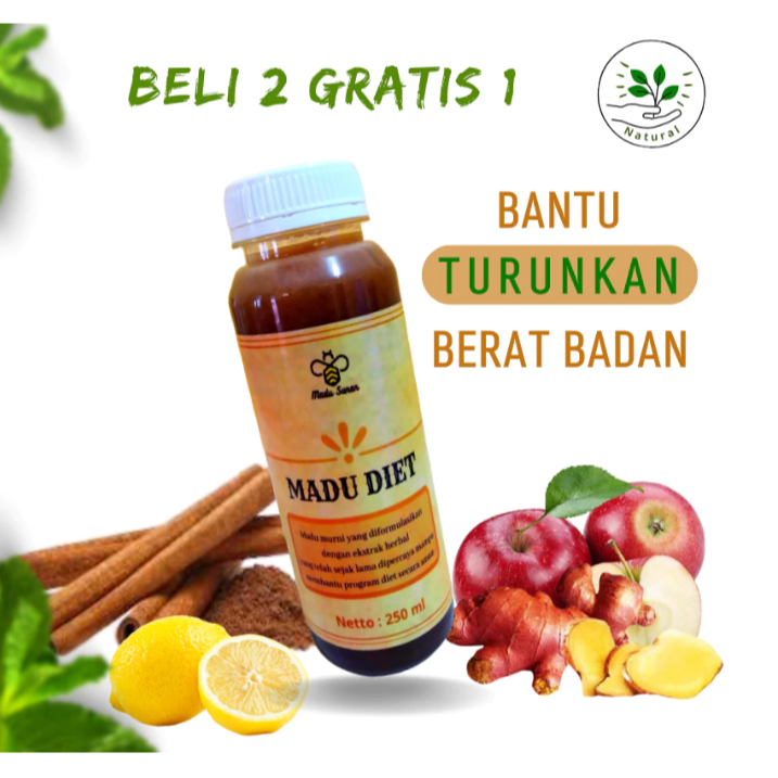 

Madu Herbal Diet Pelangsing Pengecil Perut Buncit Gendut Gemuk Ramuan Detox Tubuh Pelangsing Badan Rempah Alami Organik Original 250 ML