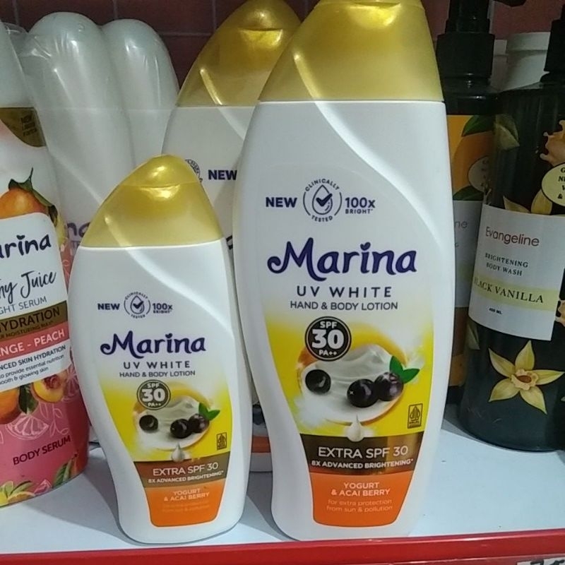 Marina UV white spf 30  handbody lation
