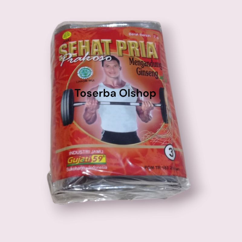 

sehat pria prakoso gujati (harga 1 pak @10 bungkus)