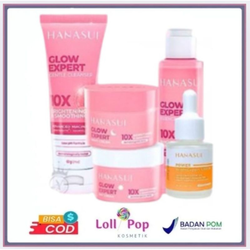 HANASUI GLOW EXPERT SATU PAKETAN