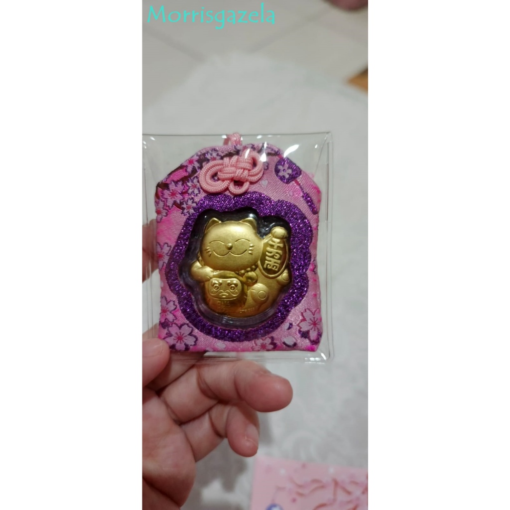 EMAS ANGPAO LUCKY CAT 0.2GR 24 KARAT REAL GOLD