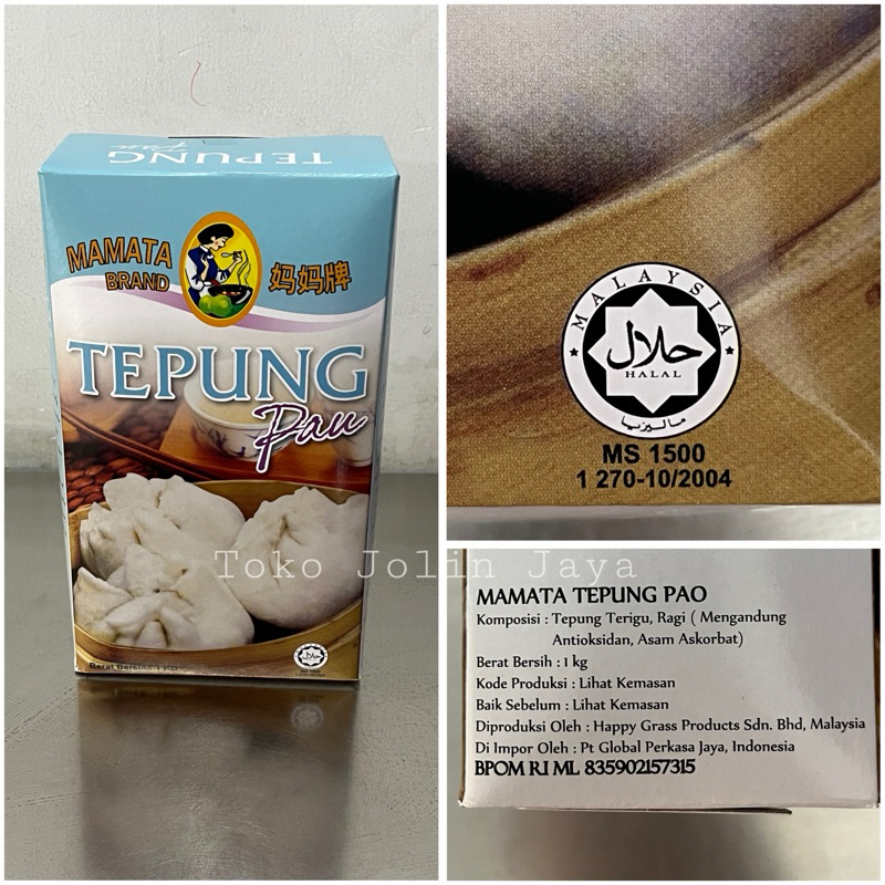 

Kemasan 1kg Mamata tepung pau / tepung bakpao