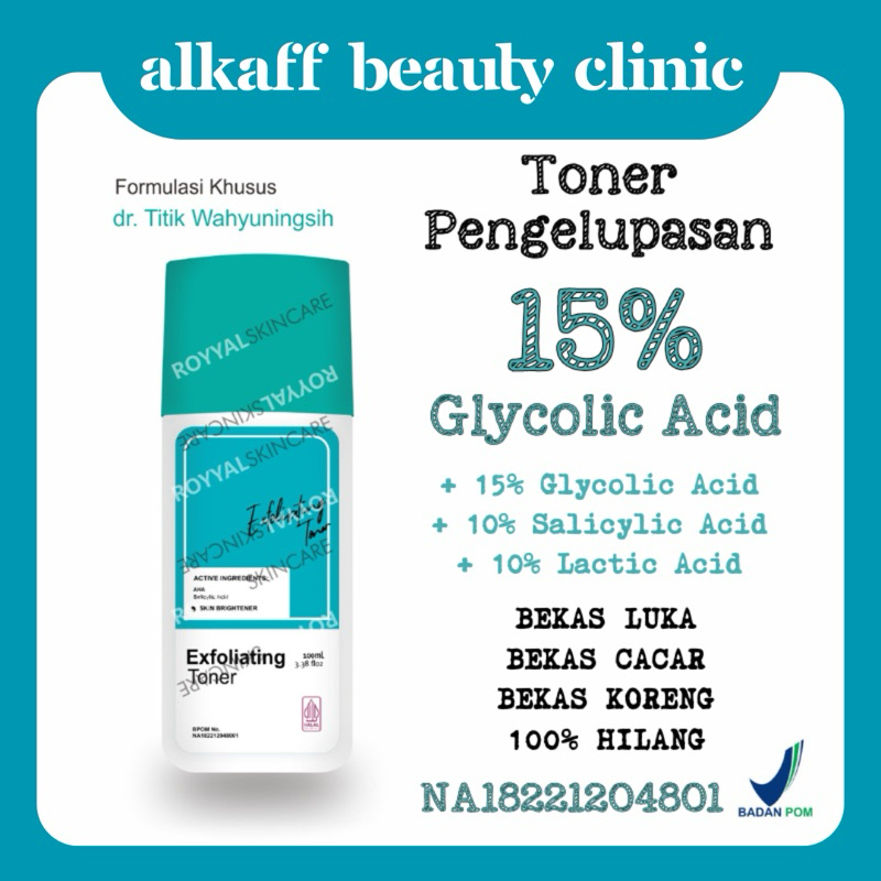 ❤️dr Titik Wahyuningsih❤️ EXFOLIATING TONER | FOEVER FARMACY | ROYYAL SKINCARE | TONER BADAN AMPUH |