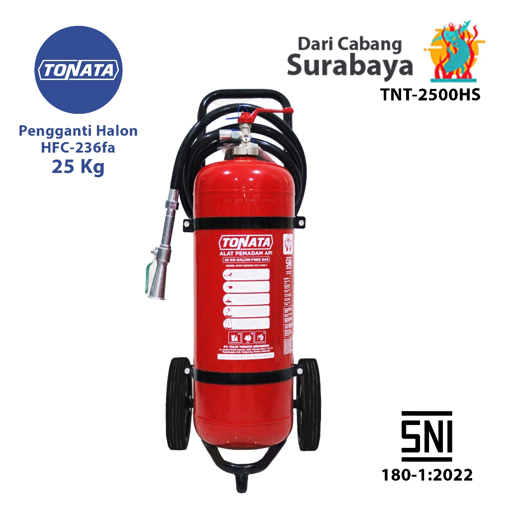Alat Pemadam Api Tonata SNI / APAB Clean Agent HCFC/HFC 25 kg
