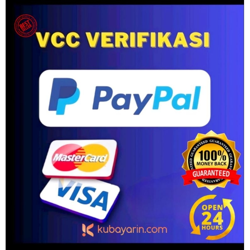 VCC paypal verif 2 & 5 tahun | pp verified