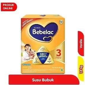 

BEBELAC 3 GROGREAT+ SUSU BUBUK PERTUMBUHAN ANAK VANILA 1.8 KG
