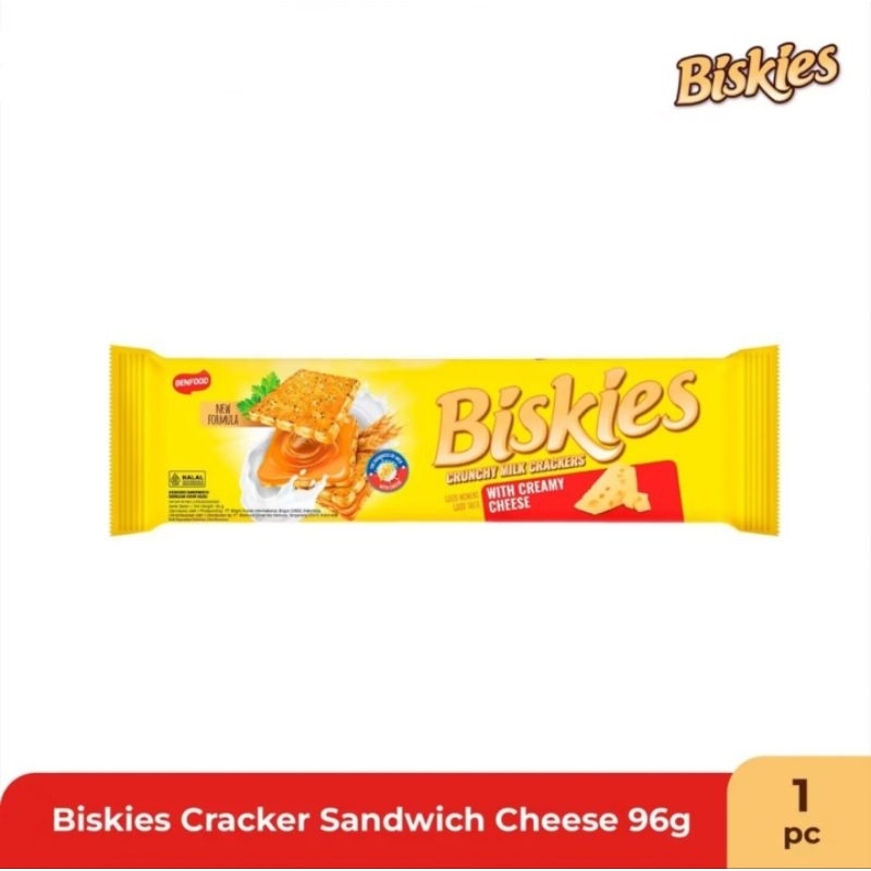 Biskies Crunchy Milk Crackers with Creamy Cheese 96 gr