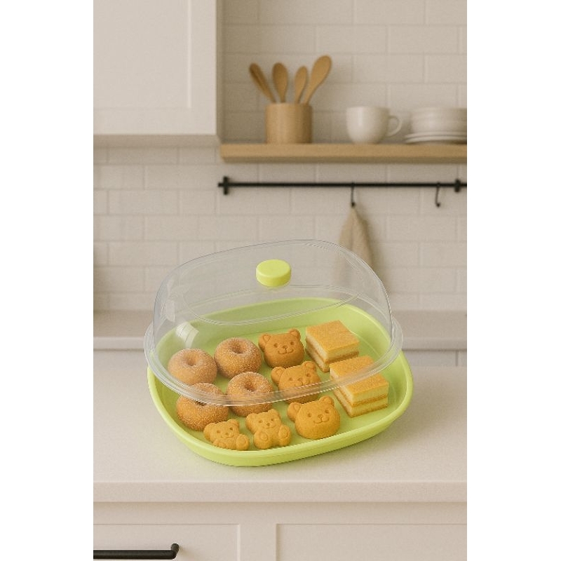 TULIP Tempat  Kue Roti Jajan Oval Tudung saji Jajan gorengan