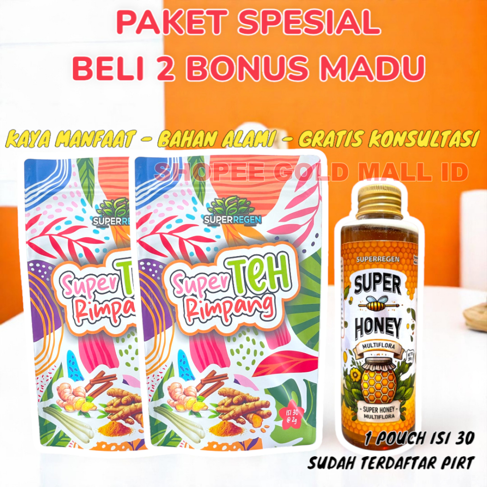 

Super Regen Teh Celup Ramuan Herbal Solusi Diet Pelangsing Alami Dan Efektif | 3 Pack Lebih Murah Teh Celup Herbal Alami Rimpang Rempah Bantu Melancarkan Pencernaan Menurunkan Bb Super teh rimpang | Teh Celup Rimpang Super teh rimpang Super Regen