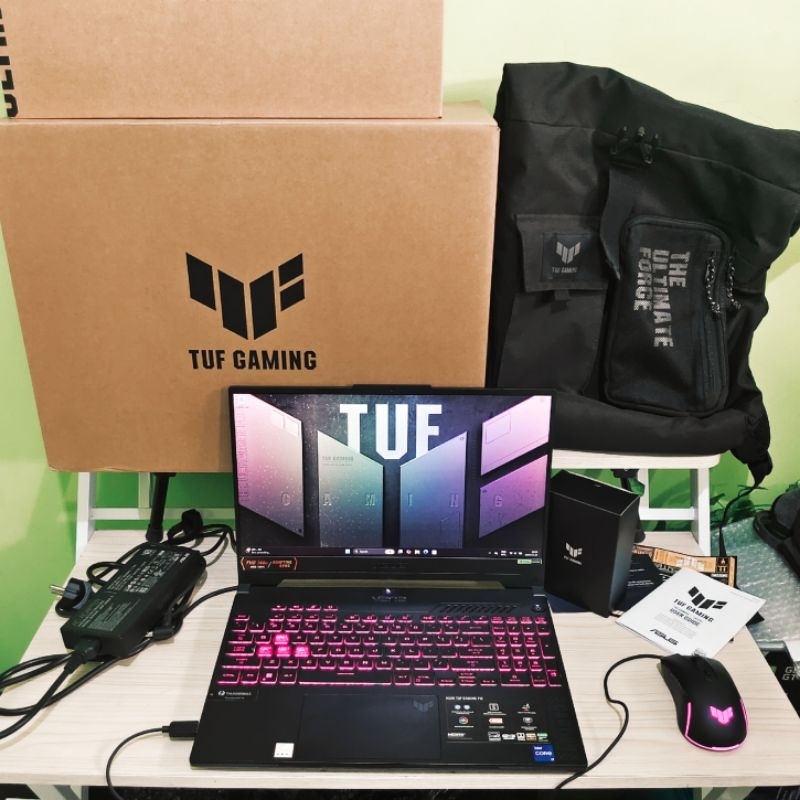 Asus tuf gaming f15 rtx4070 fx507vi i7 gen 13 laptop nvidia rtx 4070 bekas second mulus