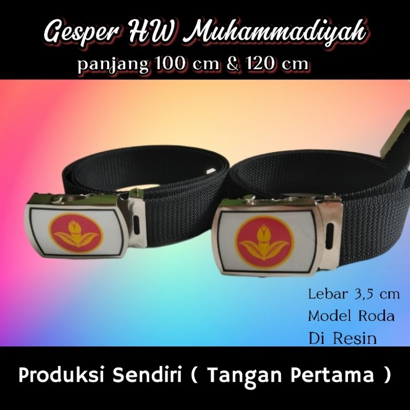 Gesper Sabuk Ikat Pinggang Sekolah HW MUHAMMADIYAH