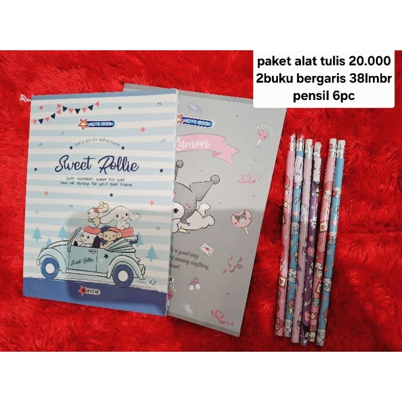 

paket alat tulis 20k