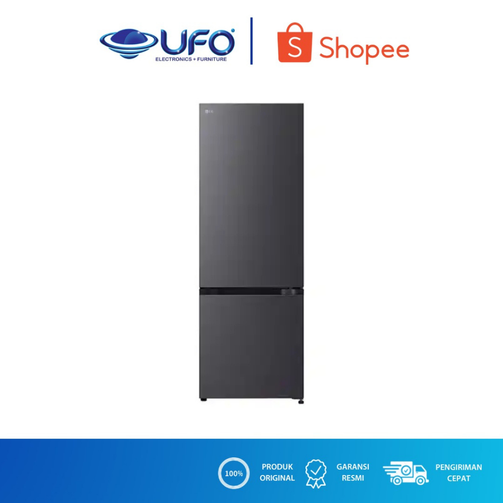 LG KULKAS 2 PINTU BOTTOM FREEZER 363 LITER GNB389FQAM