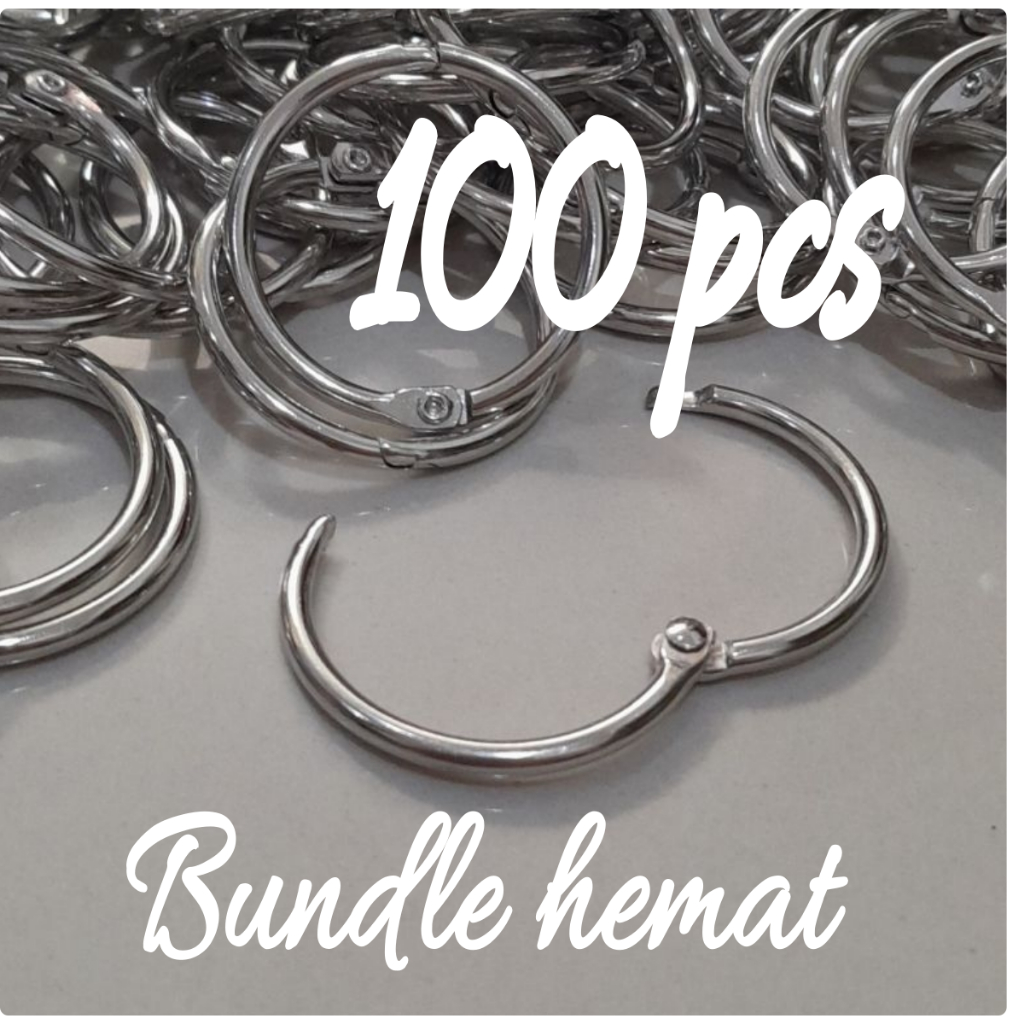 

[Bundle 100 pcs] Ring buka tutup untuk binder scrapbook