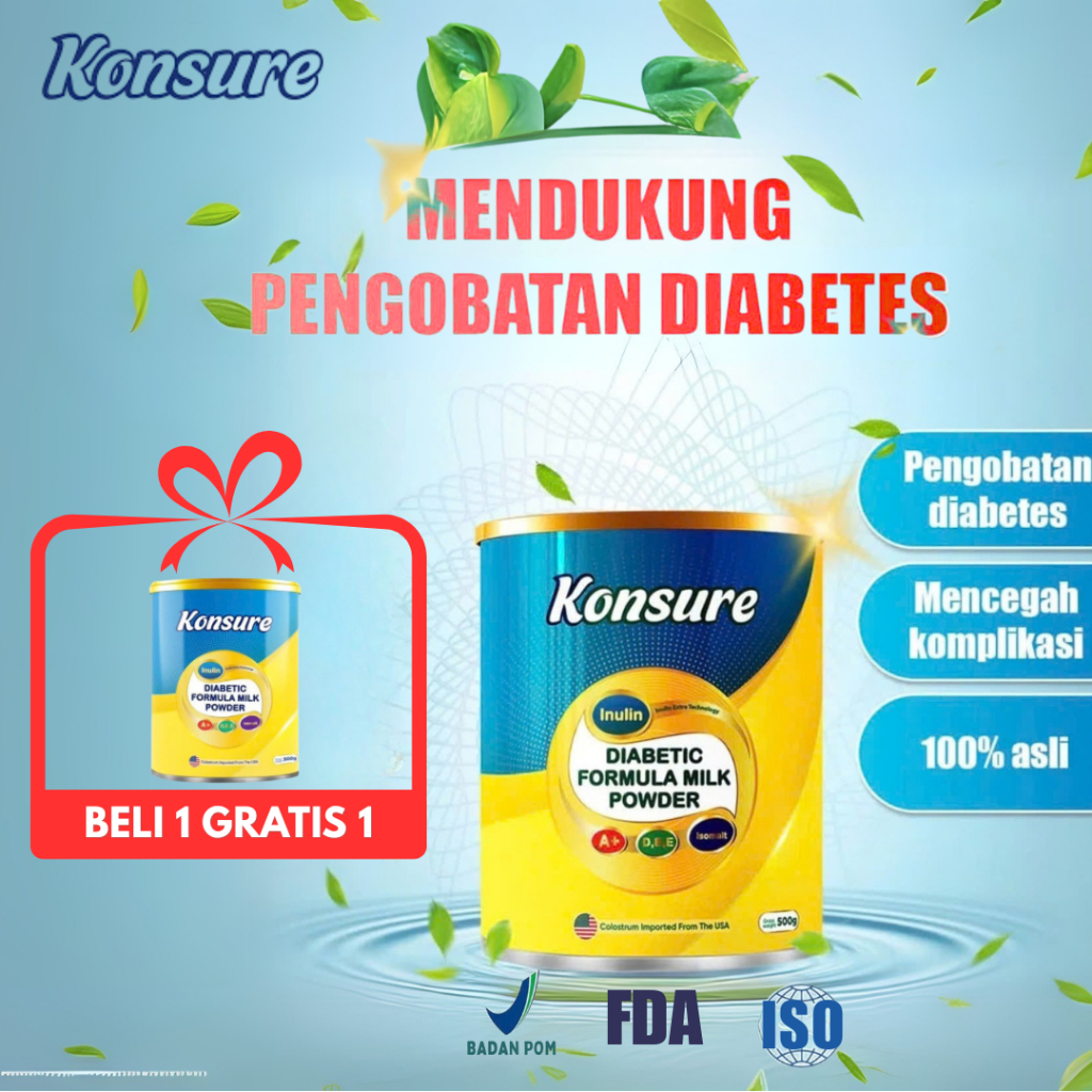 

[BELI 1 KALENG GRATIS 1] KONSURE SUSU DIABETES IMPOR | NUTRISI UNTUK DIABETES, MERANGSANG PANKREAS PRODUKSI INSULIN ALAMI