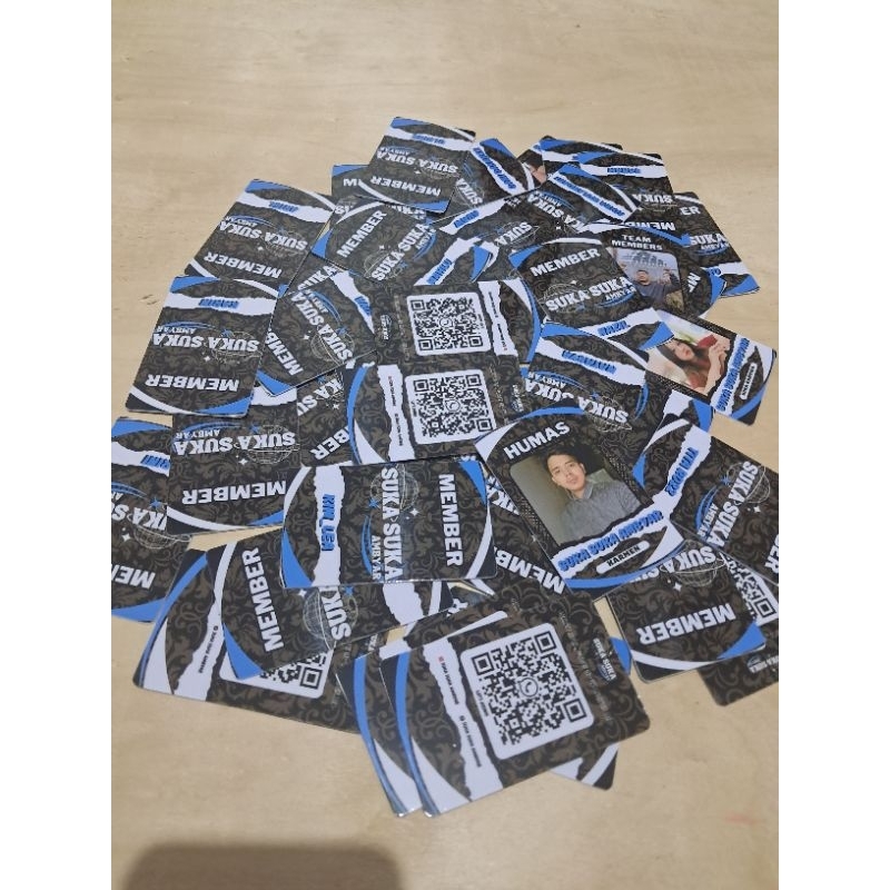 CETAK ID CARD MEMBER 1 HARI JADI BAHAN PVC ATM