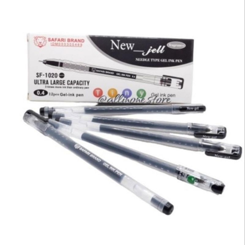 

(1 Pack) 12 pcs Bolpoin Gel Zuixua New jell warna Hitam