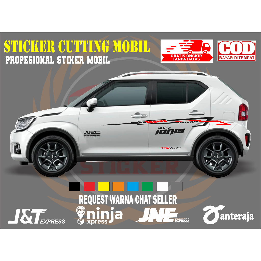 sticker mobil ignis sticker mobil suzuki ignis sticker mobil ignis keren sticker motif variasi mobil