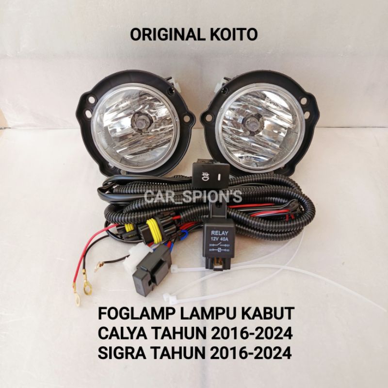 Foglamp Lampu Kabut Mobil Sigra, Calya Tahun 2016-2024 Original Koito