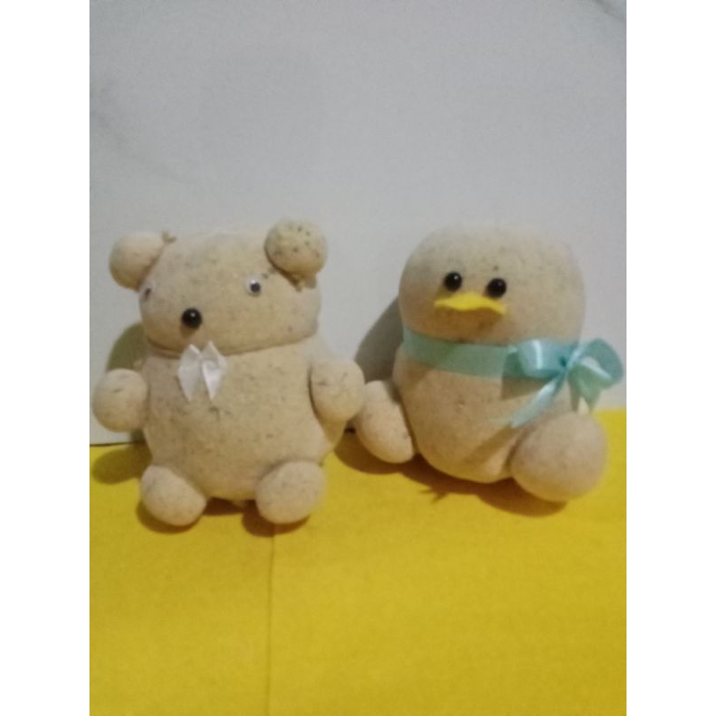 mainan boneka/MINI GRASS DOLL/ boneka bisa tumbuh rambut /mini grass doll duck/souvenir