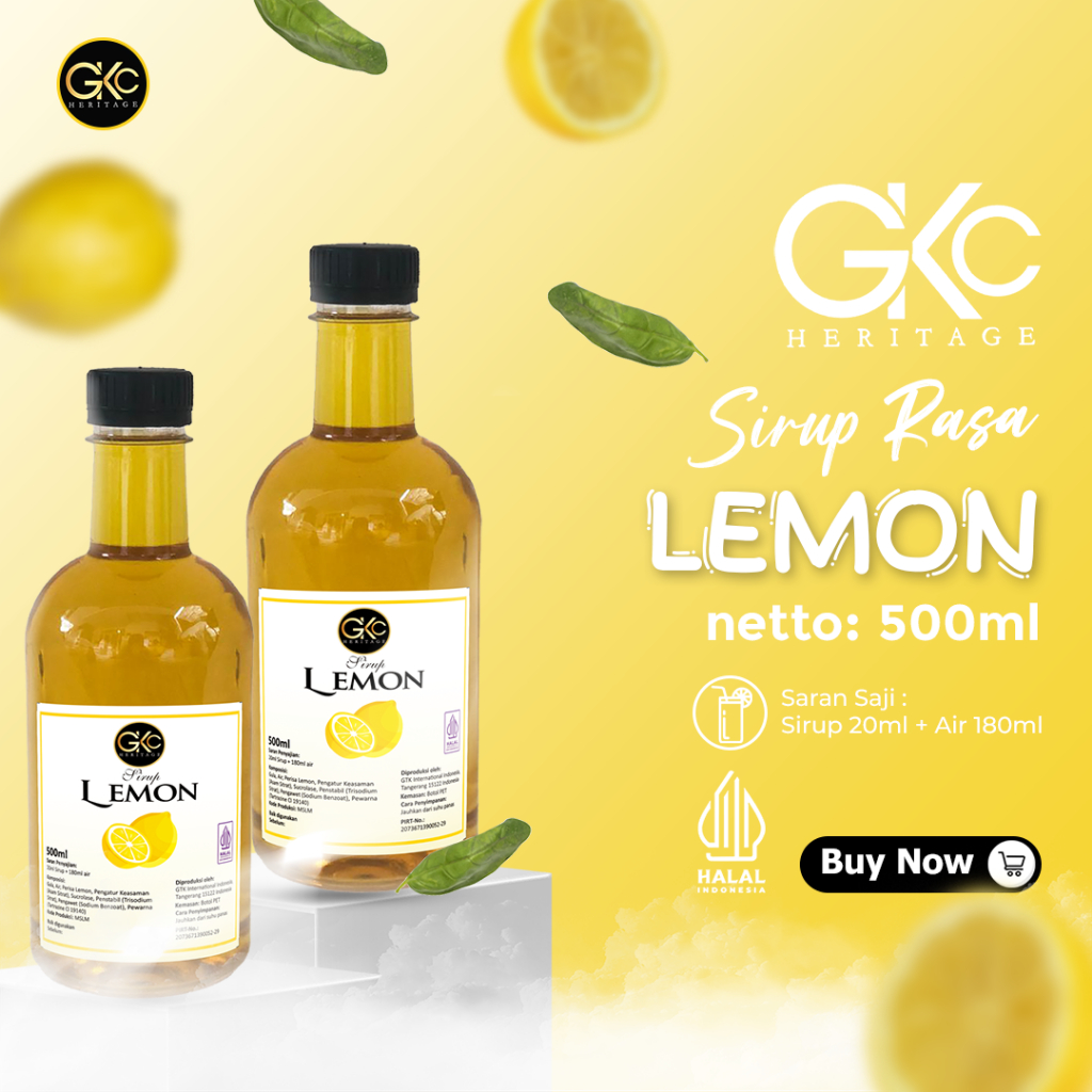 

GKC Heritage Sirup Rasa Lemon 500ml