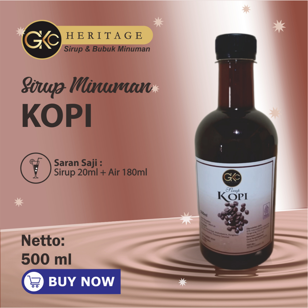 

Sirup Premium GKC Heritage Rasa Kopi