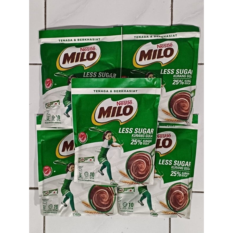 

Nestle Milo Less Sugar Kurang Gula Activ-go Asli Malay