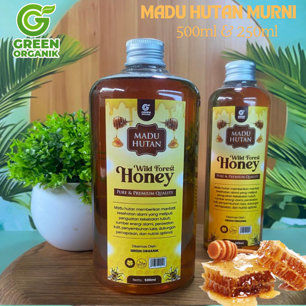 

GREEN ORGANIK Madu Hutan Kalimantan Asli Murni 500ml & 250ml