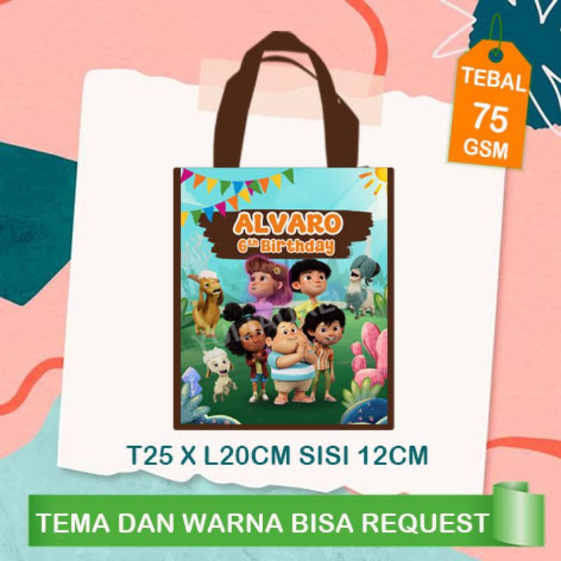 

Tas ultah jumbo / tas ulang tahun anak jumbo / tas souvenir jumbo
