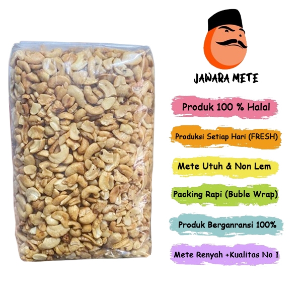 

1 KG Kacang Mete Patahan Matang Mete Remukan Goreng Mente Pecahan
