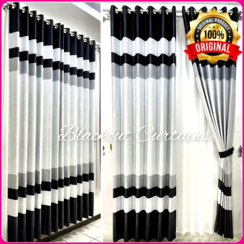 gorden blackout import motif rainbow abu model semokering murah